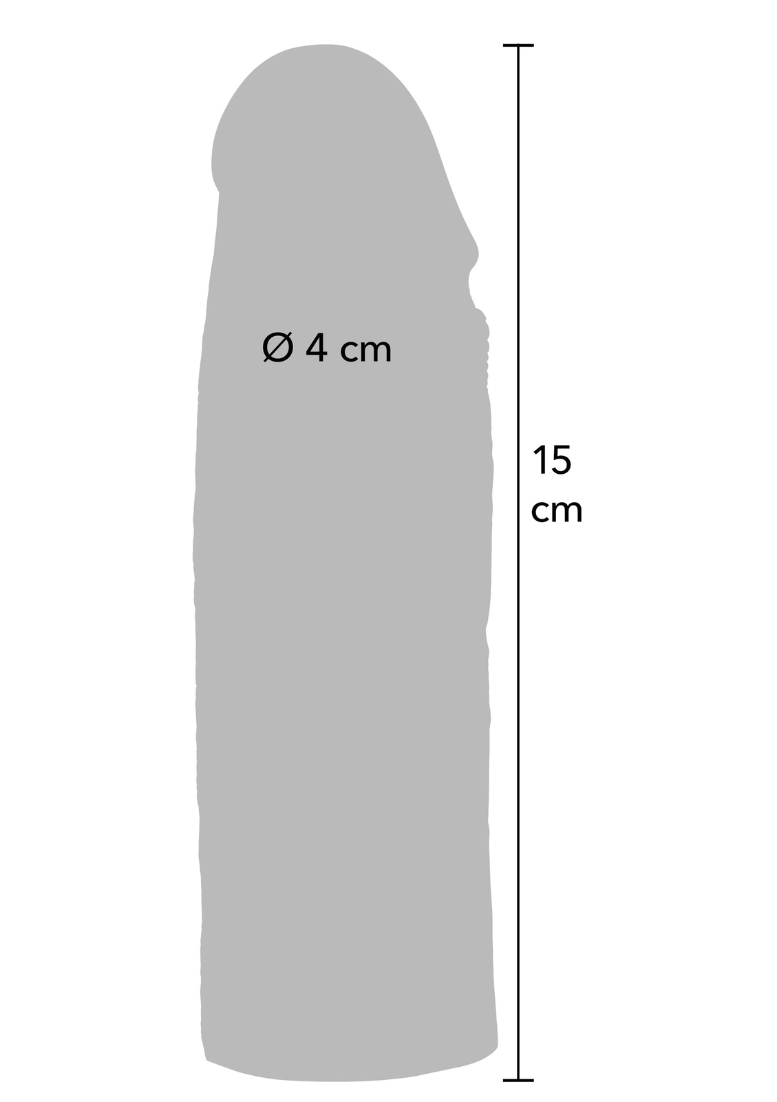 Penis Sleeve Liquid Silicone 15 cm SKIN - 4