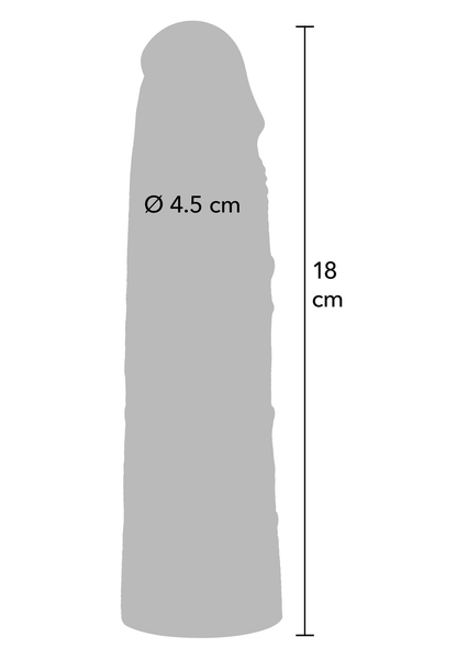 Penis Sleeve Liquid Silicone 18 cm SKIN - 3