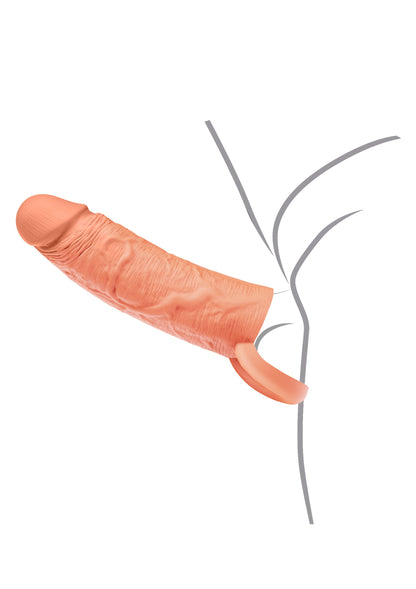 Penis Sleeve Liquid Silicone Ring 15 cm SKIN - 4