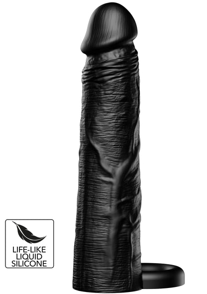Penis Sleeve Liquid Silicone Ring 20 cm BLACK - 0