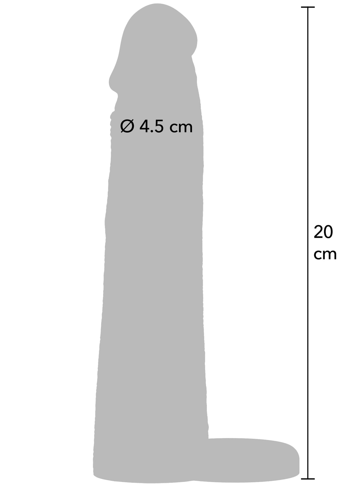 Penis Sleeve Liquid Silicone Ring 20 cm BLACK - 1