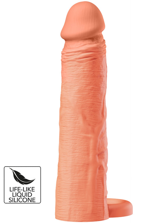 Penis Sleeve Liquid Silicone Ring 20 cm - Lichte huidskleur