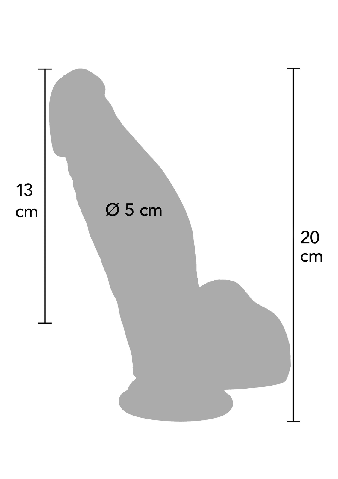 Ultra Realistic Dildo Silicone 18 cm SKIN - 1
