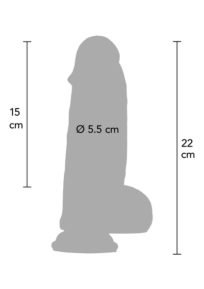 Ultra Realistic Dildo Silicone 20 cm SKIN - 3