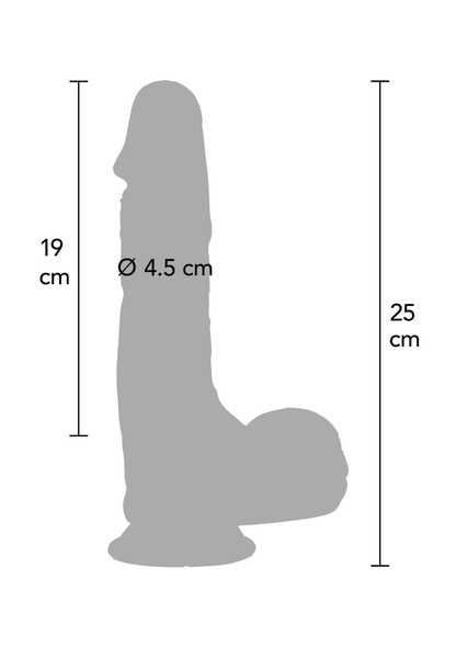 Ultra Realistic Dildo Silicone 23 cm SKIN - 0