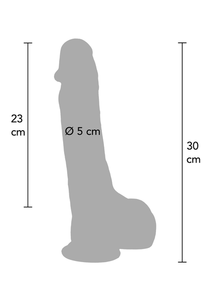 Ultra Realistic Dildo Silicone 28 cm SKIN - 6
