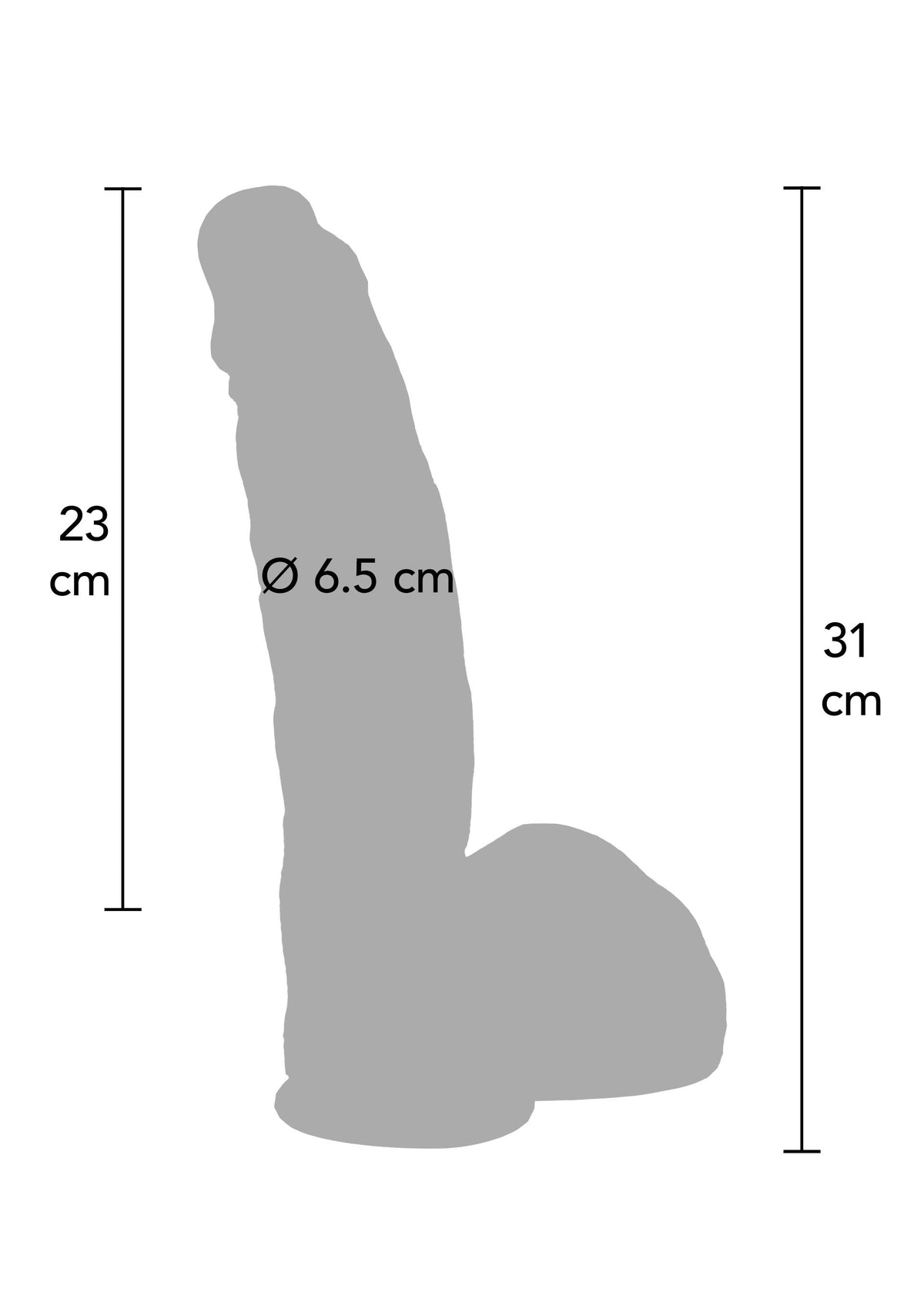Ultra Realistic Dildo Silicone 29 cm SKIN - 1