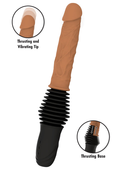 Realistic Double Thrusting Vibrator SKIN - 4