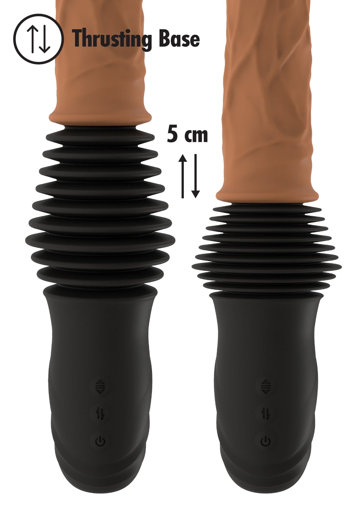 Realistic Double Thrusting Vibrator SKIN - 6