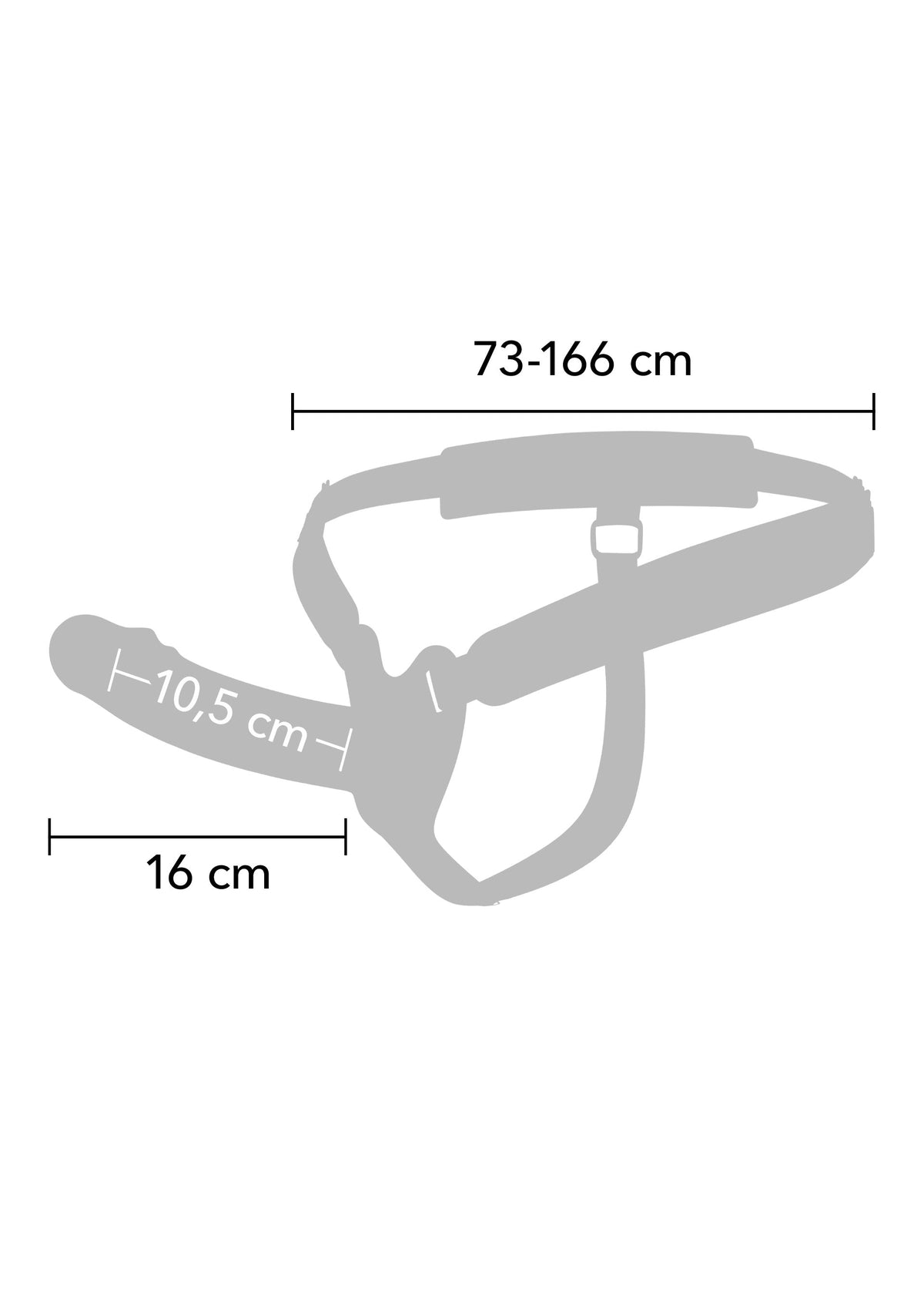 Hollow Penis Strapon 16cm SKIN - 1
