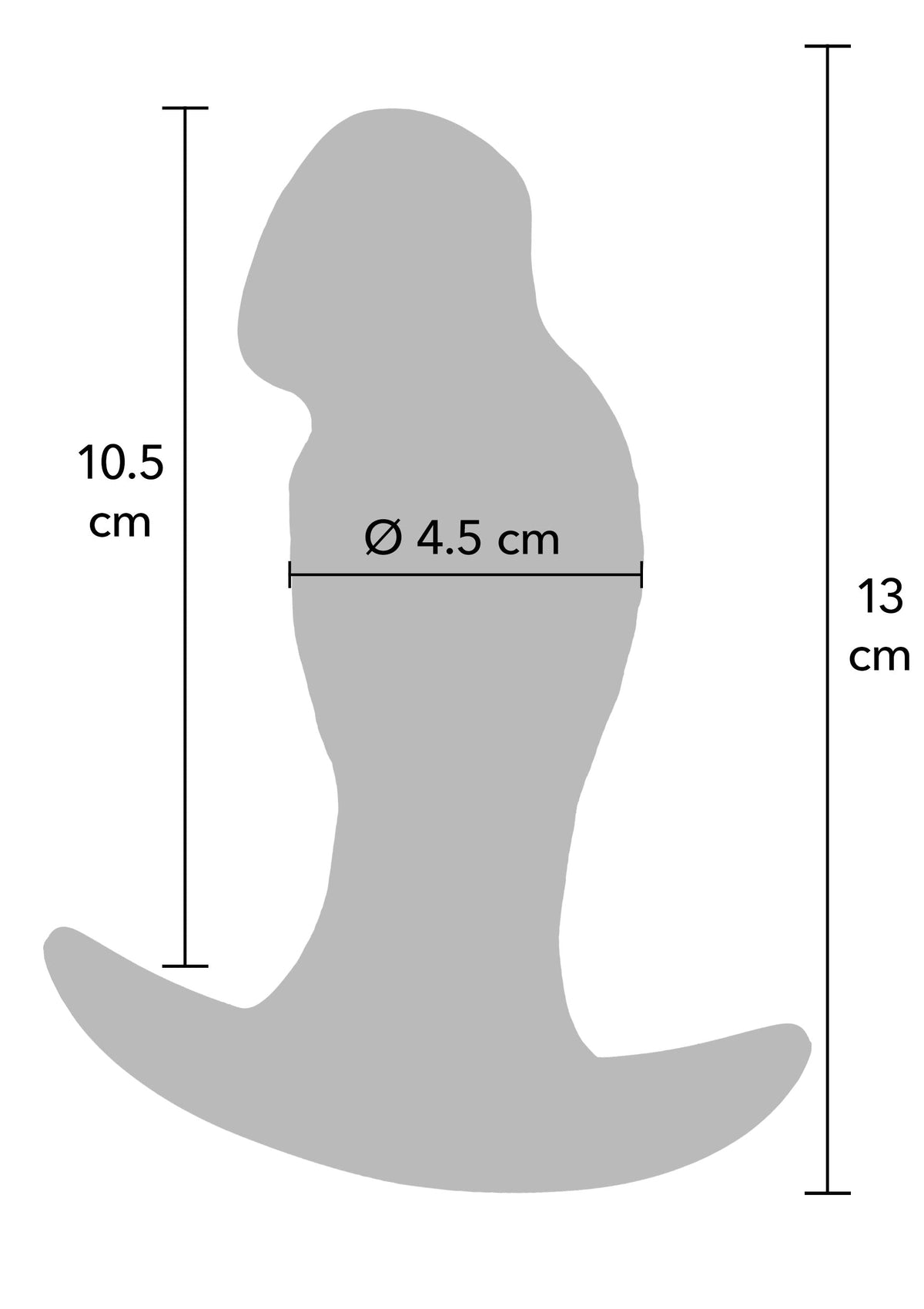 Realistic Buttplug Liquid Silicone 13 cm SKIN - 2