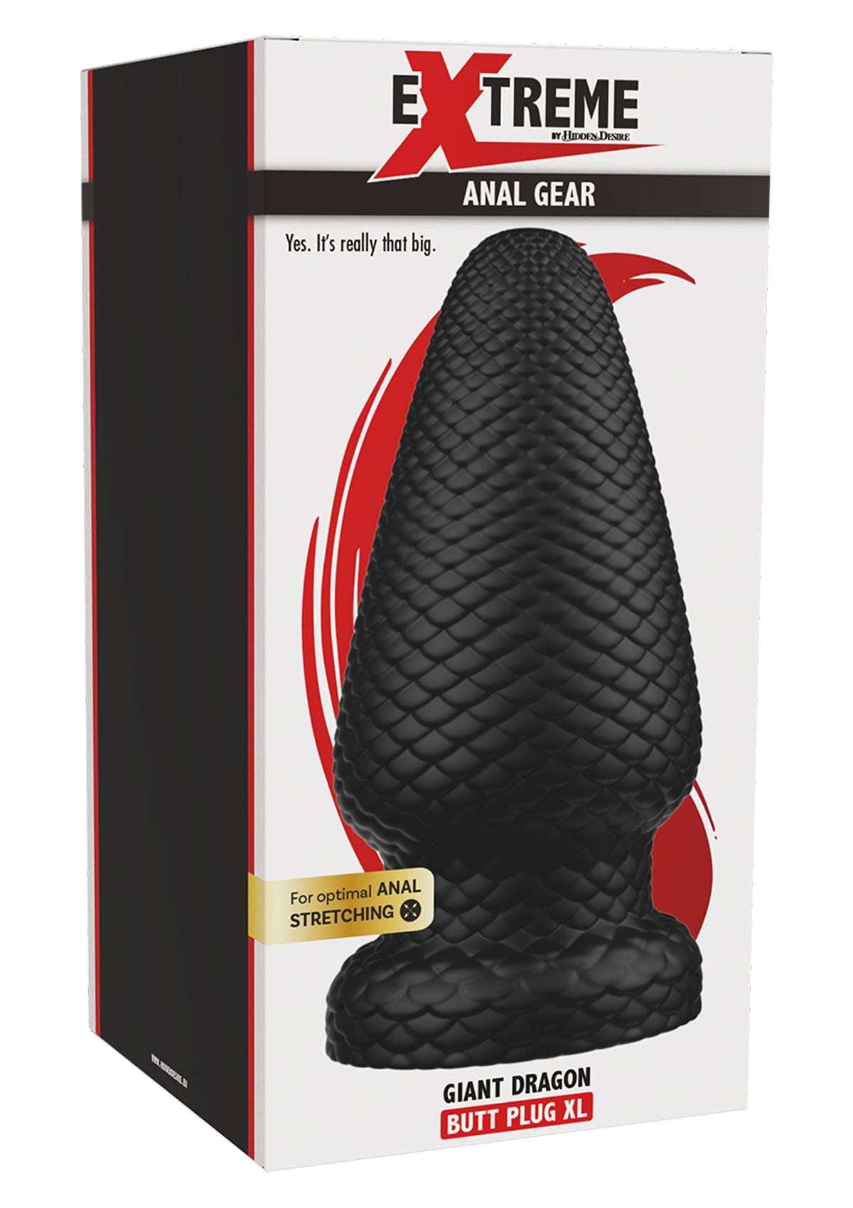 Giant Dragon Butt Plug PVC XL BLACK - 1