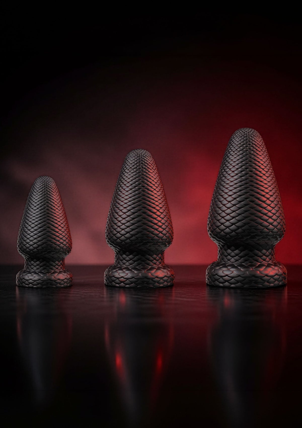 Giant Dragon Butt Plug PVC XL BLACK - 3