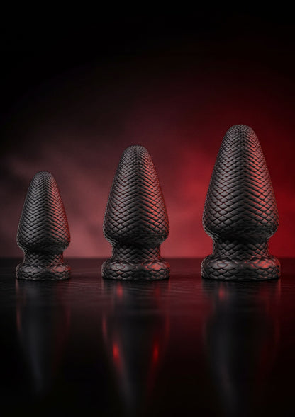 Giant Dragon Butt Plug PVC XL BLACK - 3