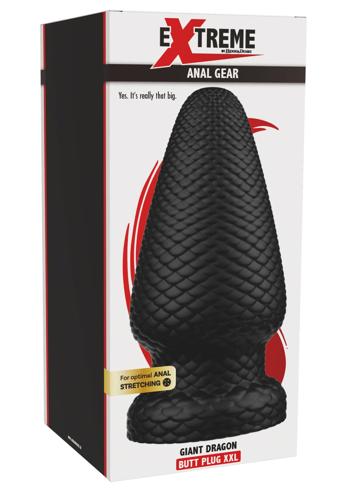 Giant Dragon Butt Plug PVC XXL BLACK - 1