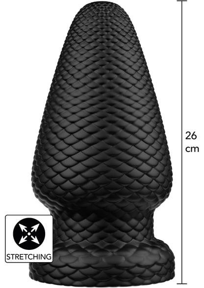Giant Dragon Butt Plug PVC XXXL BLACK - 0