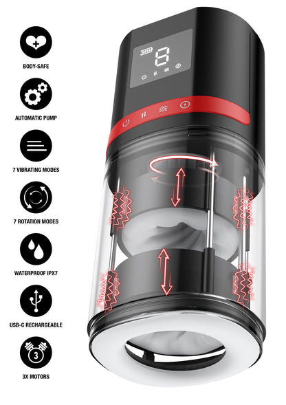 Hurricane Piston Pulse Masturbator BLACK - 4