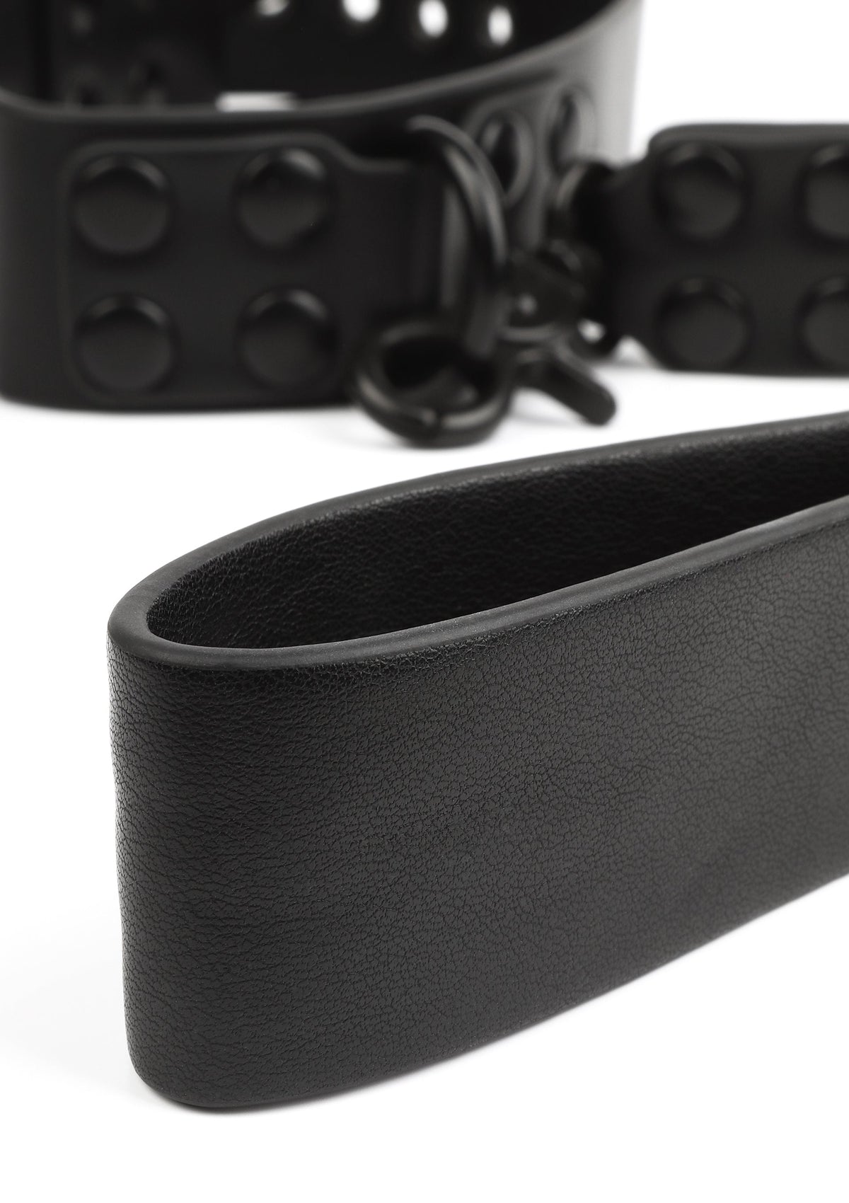 Signature Collar & Short Leash BLACK - 4
