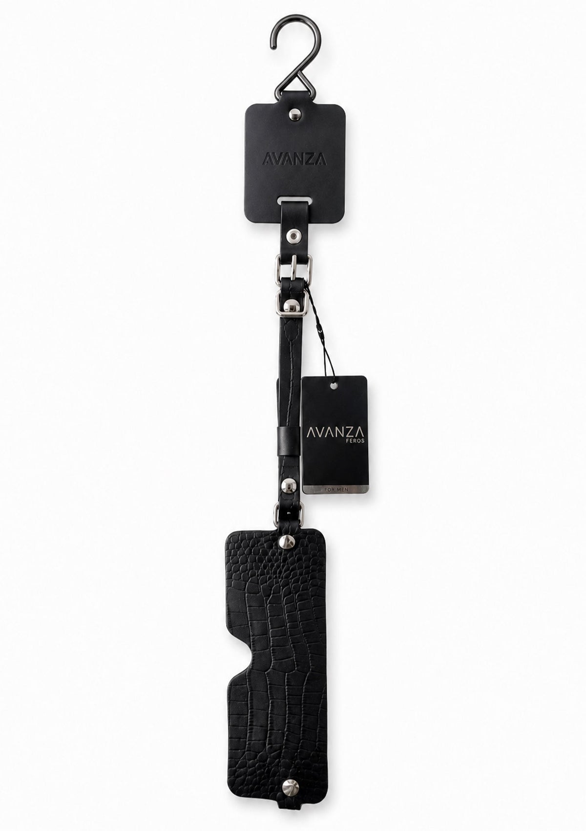 Croc-Embossed Blindfold BLACK - 1
