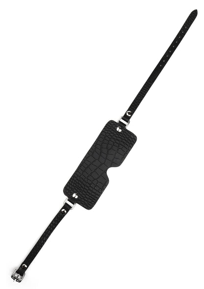 Croc-Embossed Blindfold BLACK - 2