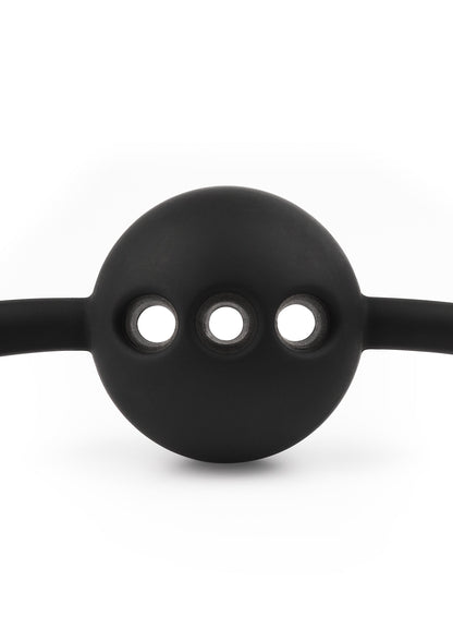 Croc-Embossed Ball Gag BLACK - 5