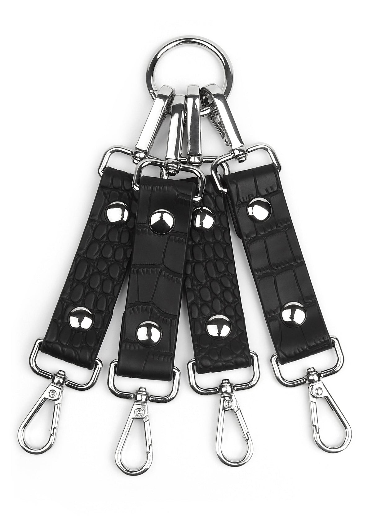 Croc-Embossed Hogtie BLACK - 2