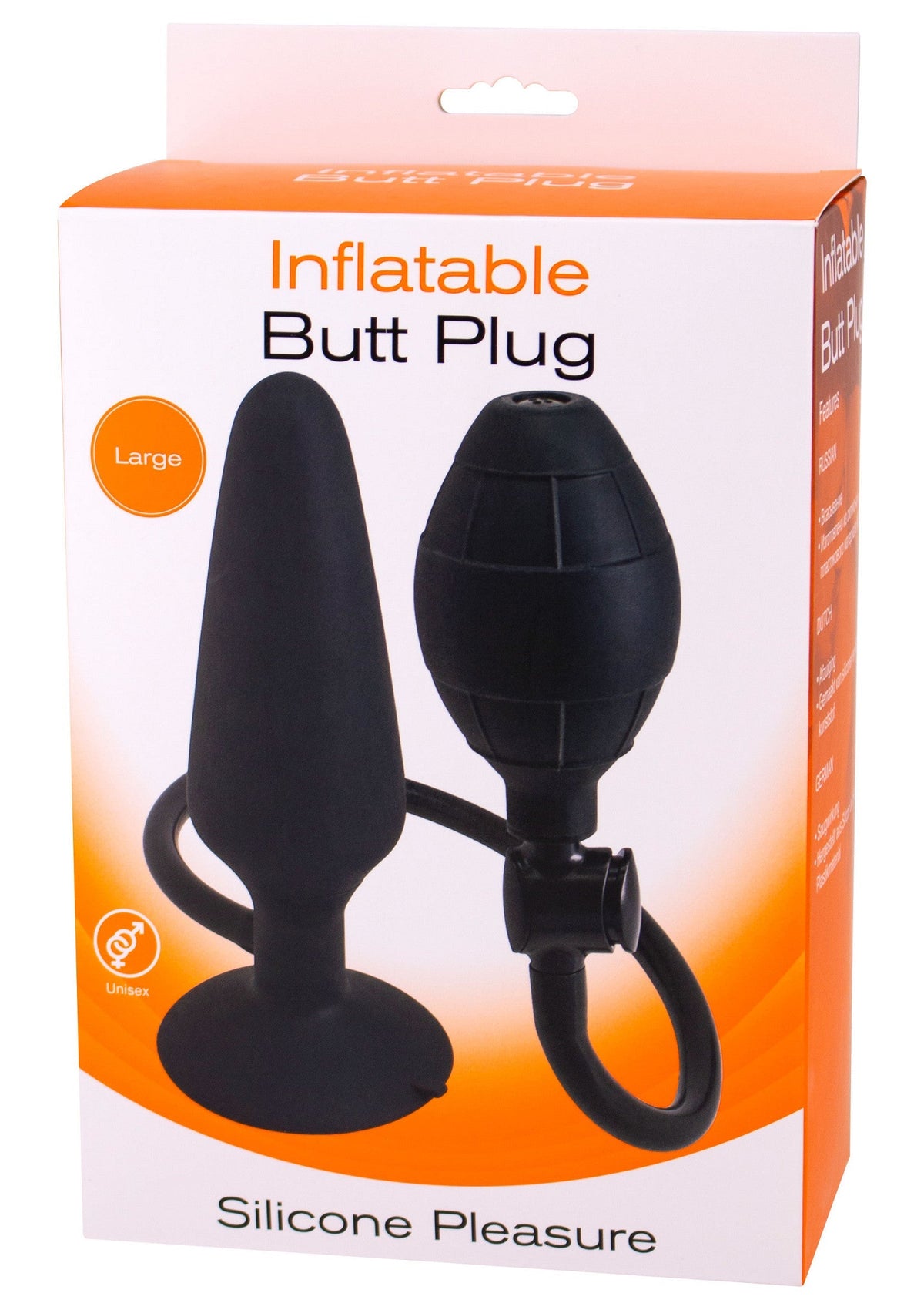 Inflatable Butt Plug Large BLACK - 1