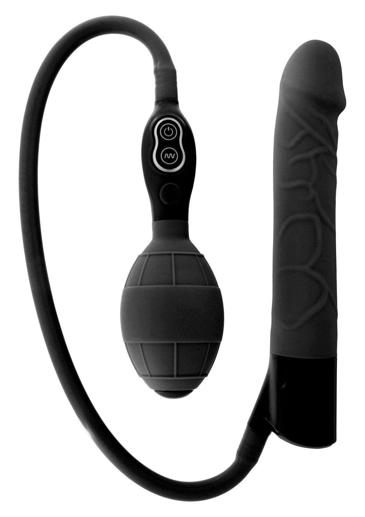 Inflatable Anal Vibrator BLACK - 0