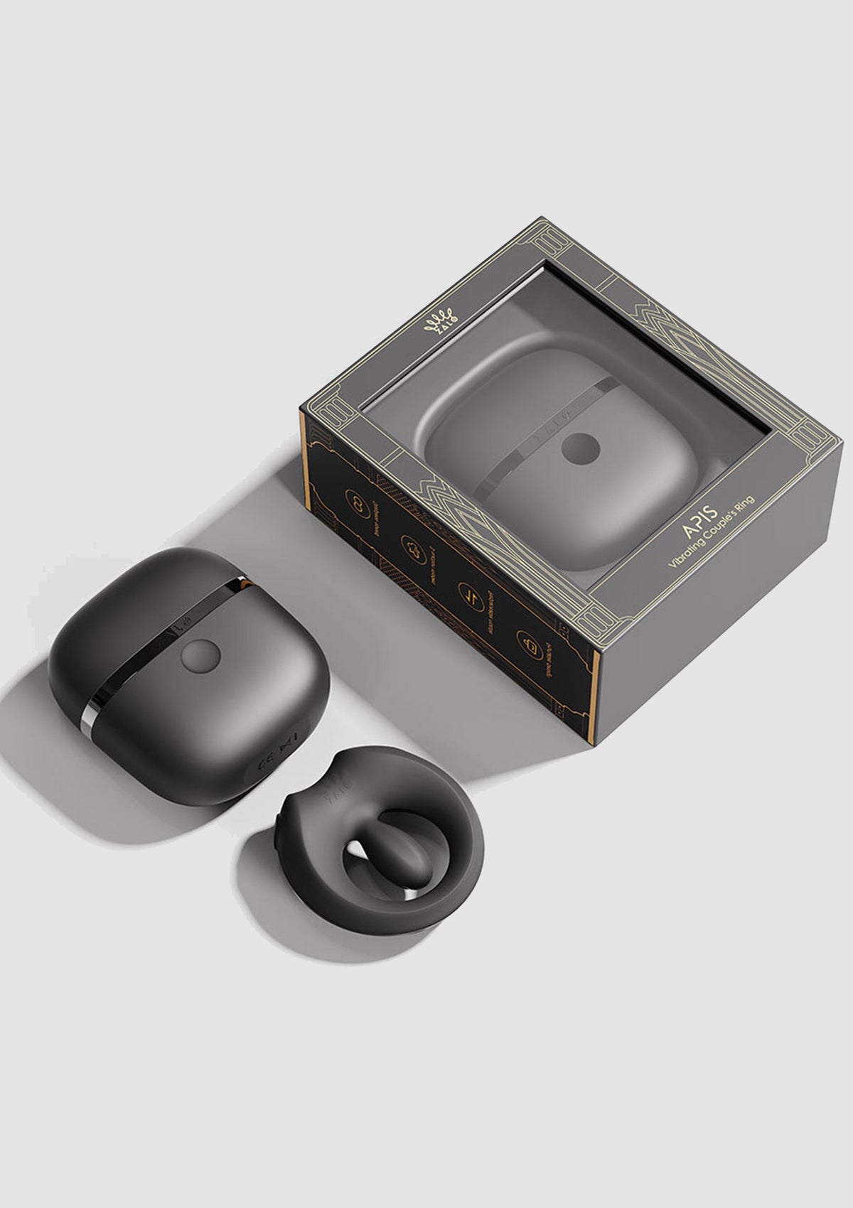 Apis Vibrating Couples Ring BLACK - 1