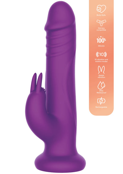 Rotating Beads Rabbit Vibrator PURPLE - 7