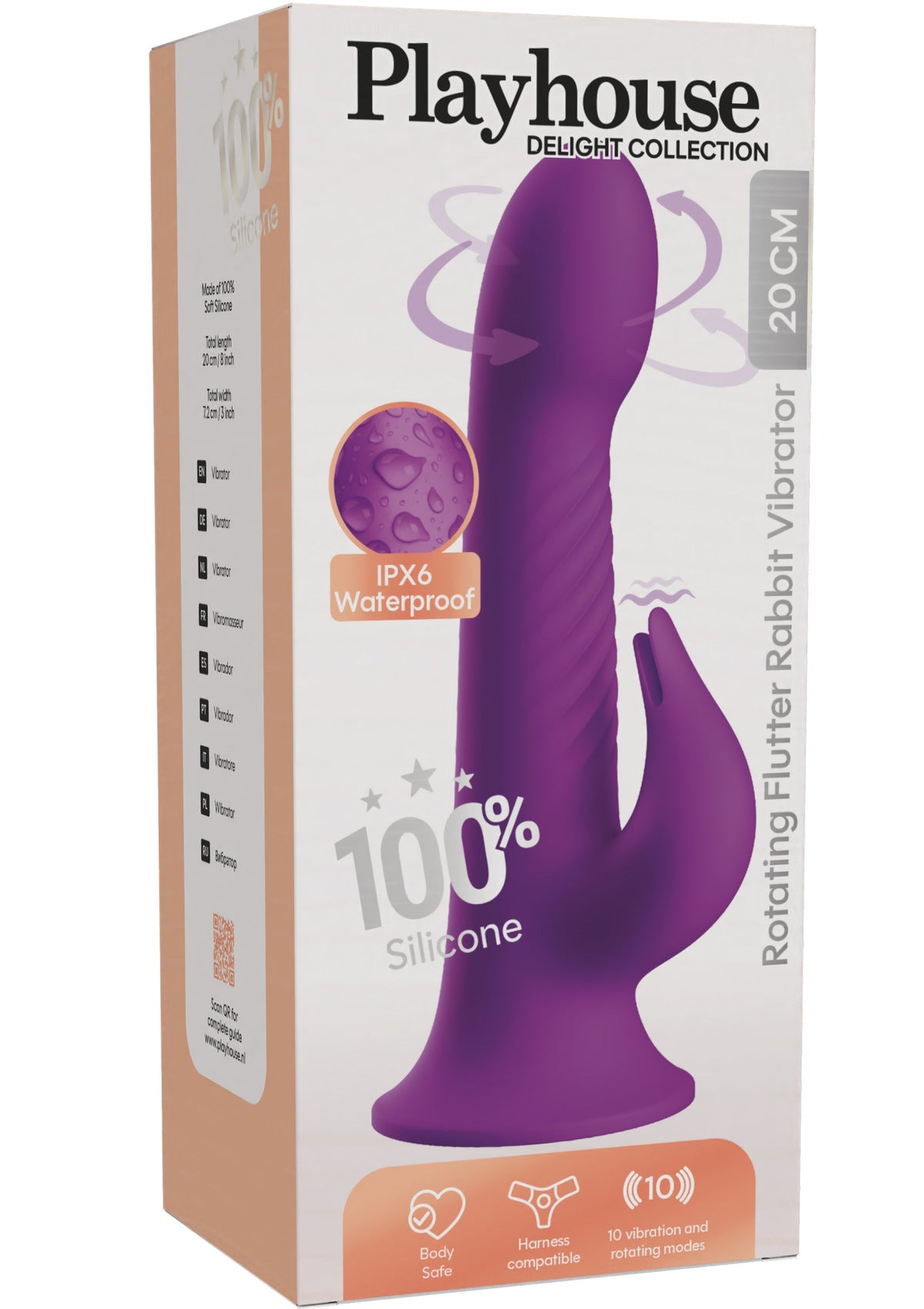 Rotating Flutter Rabbit Vibrator PURPLE - 2