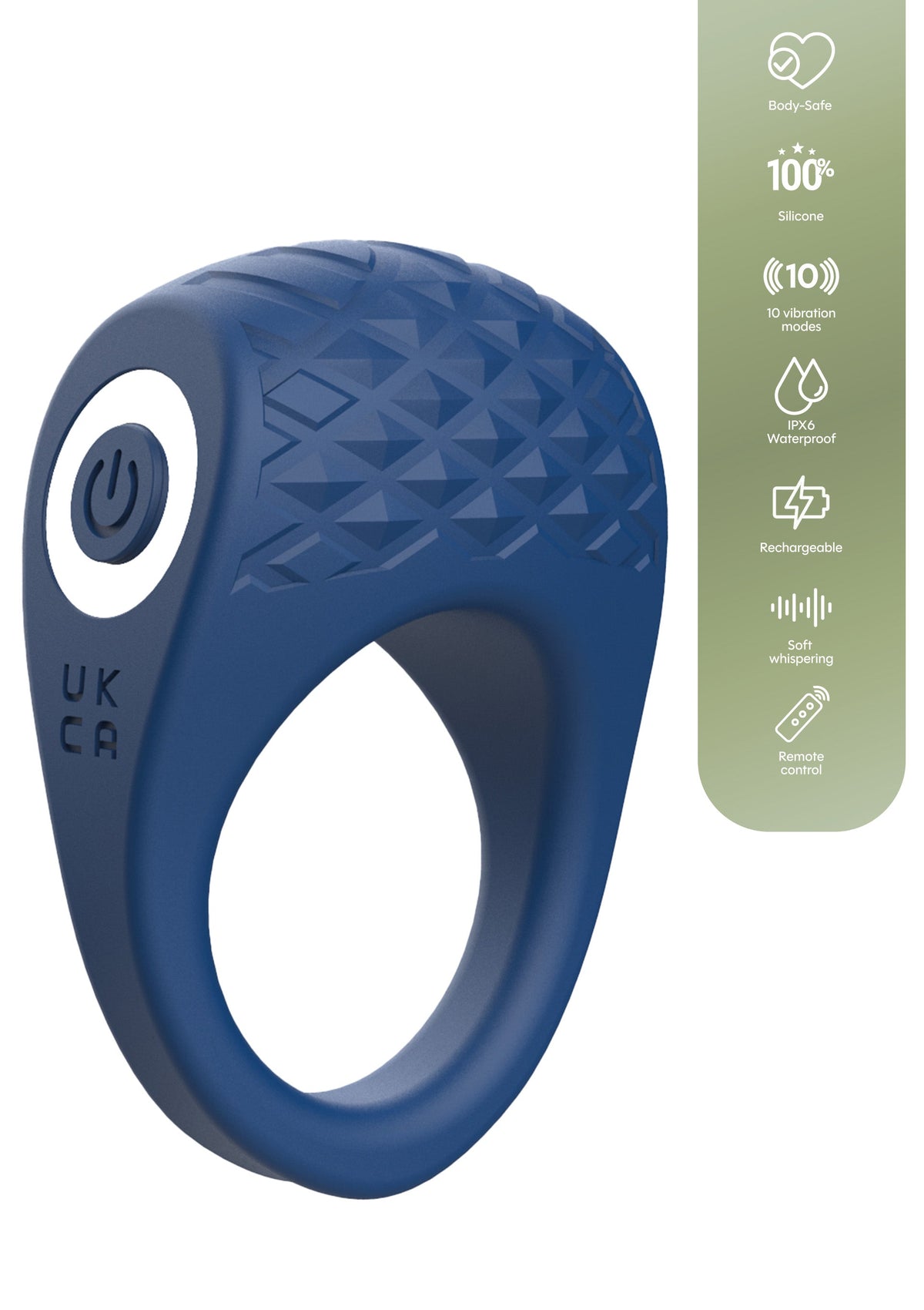Vicious Ring Vibrating + Remote BLUE - 4