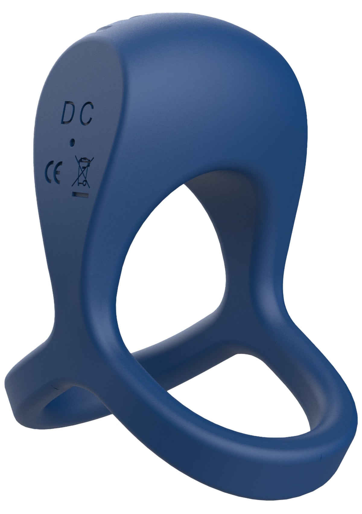 Brutal Ring & Ball Cage Vibrating + Remote BLUE - 3