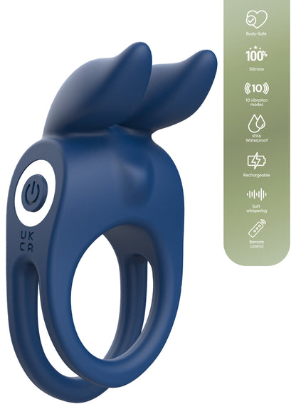Fierce Rabbit Ring Vibrating + Remote BLUE - 3