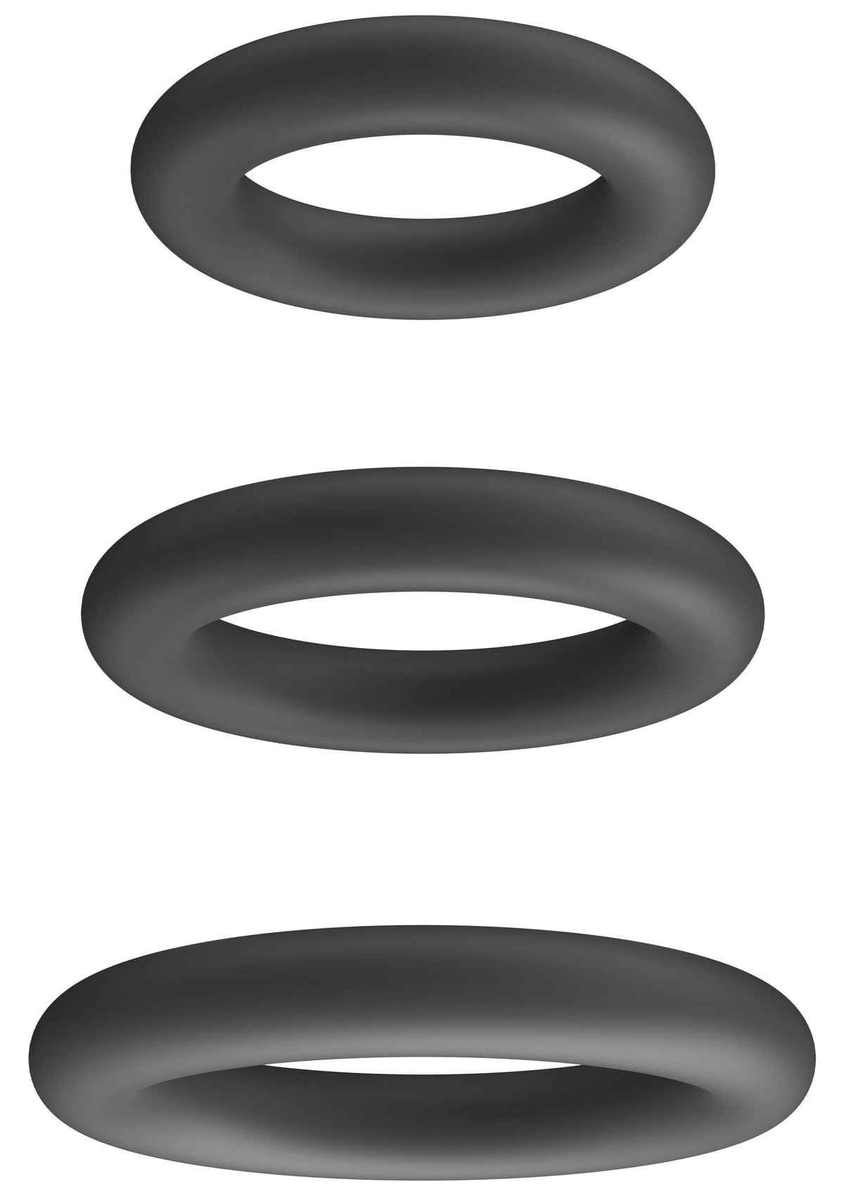 Cock Ring Set 3pcs GREY - 1