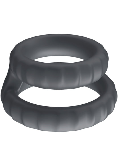 Bold Double Cock Cage GREY - 2