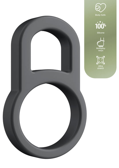 Stack Cock & Ball Ring GREY - 3