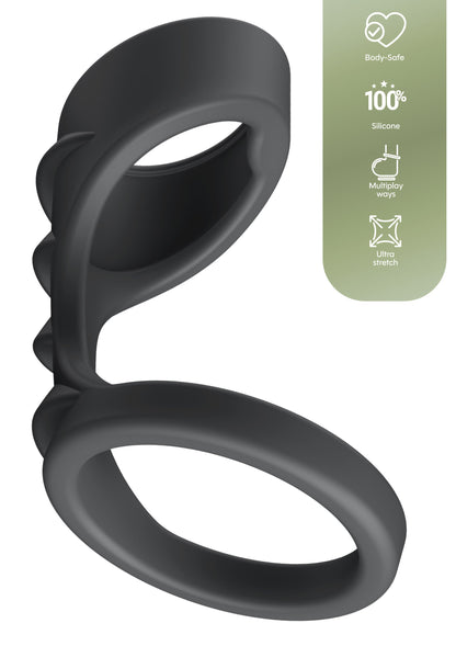 Boost Ring and Penis Sleeve GREY - 3