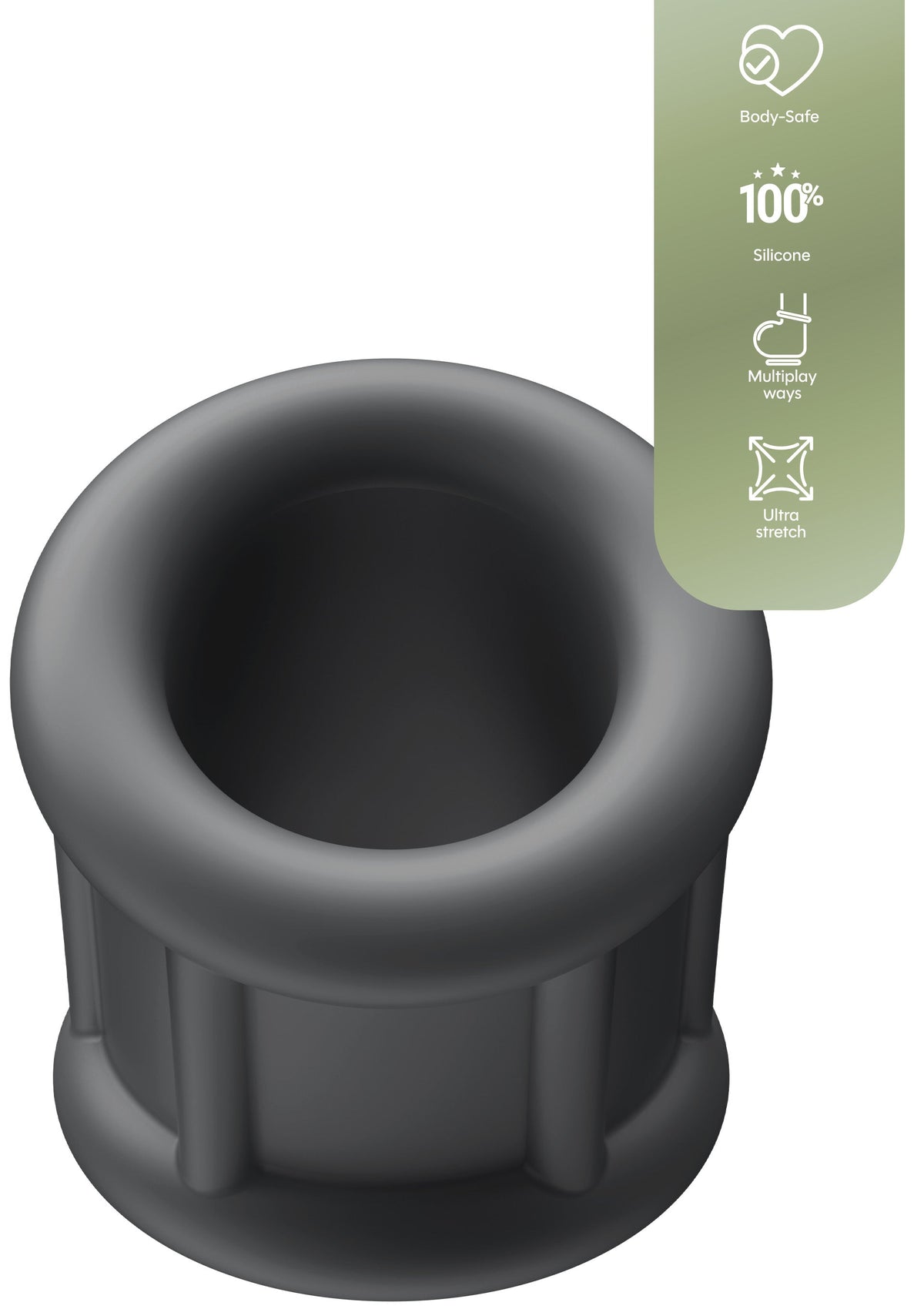 Ballbuster Scrotum Ring GREY - 0
