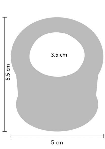 Ballbuster Scrotum Ring GREY - 1