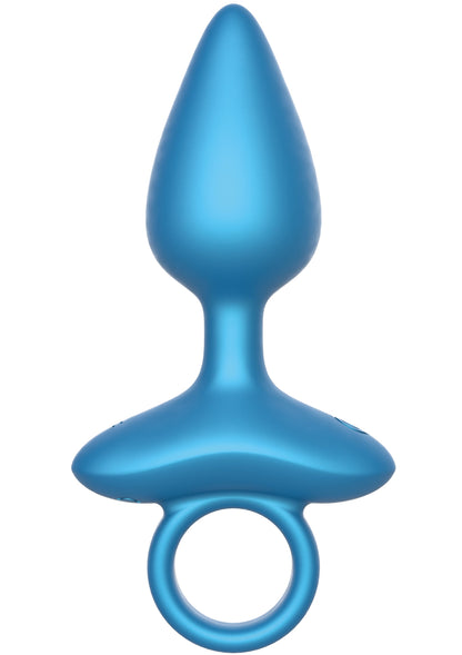 Smooth Anal Plug Vibrating + Remote BLUE - 2