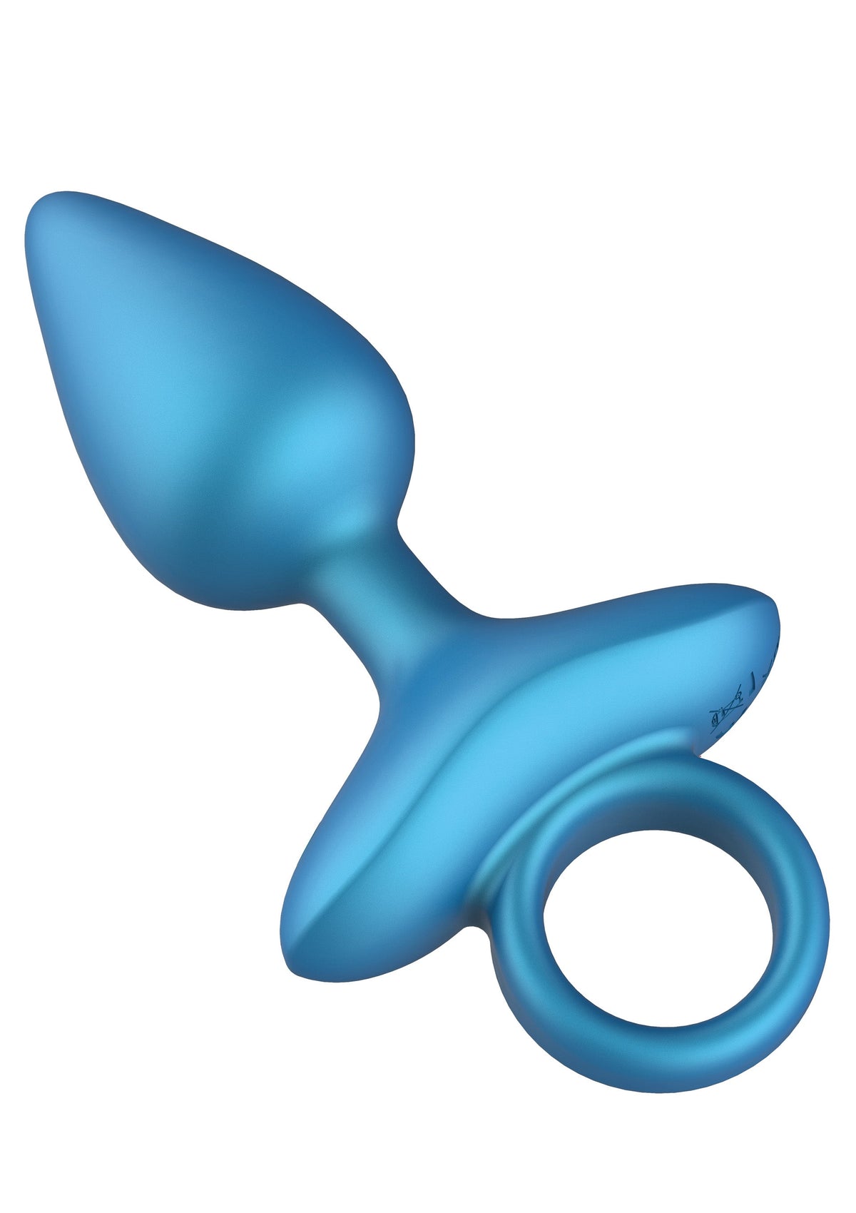 Smooth Anal Plug Vibrating + Remote BLUE - 4