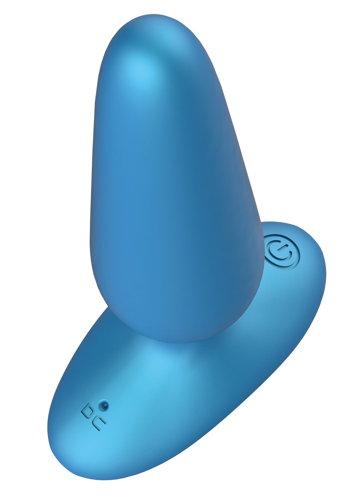 Smooth Anal Plug Vibrating + Remote BLUE - 5