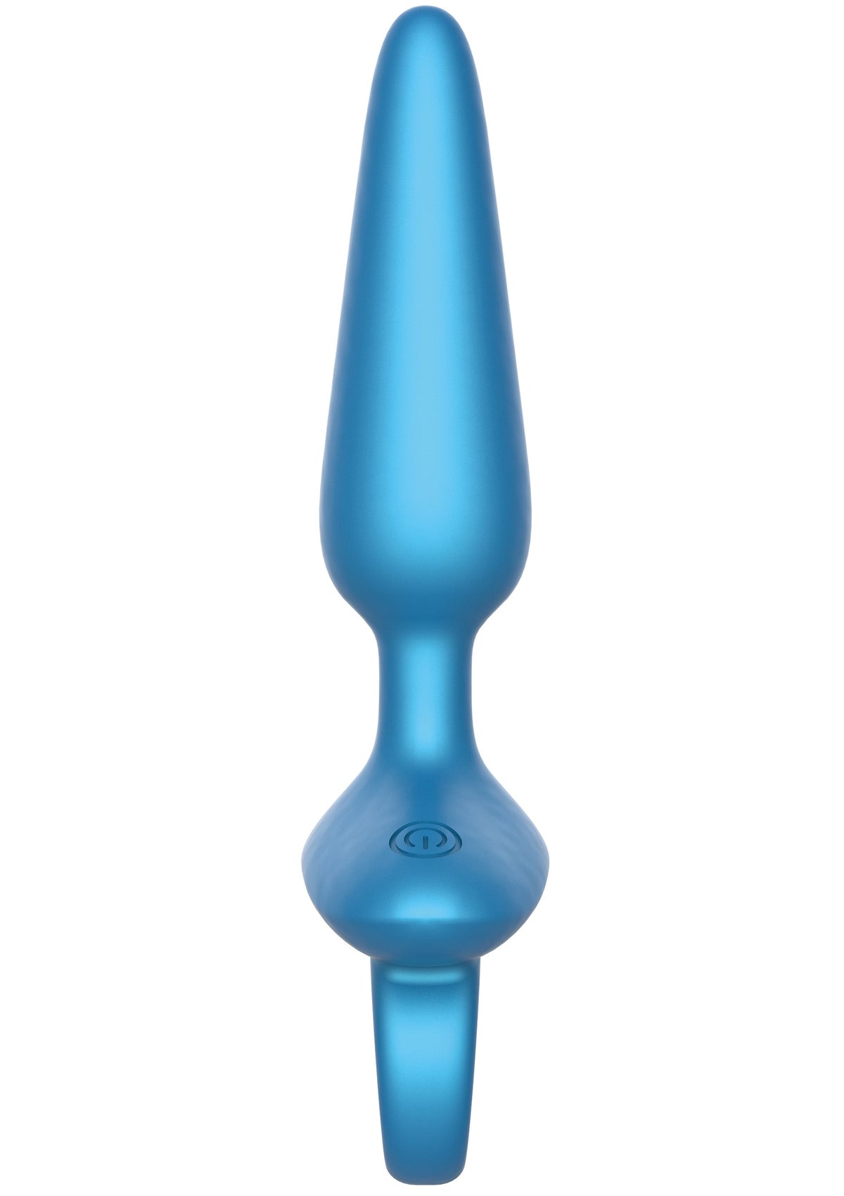 Slim Anal Plug Vibrating + Remote BLUE - 3