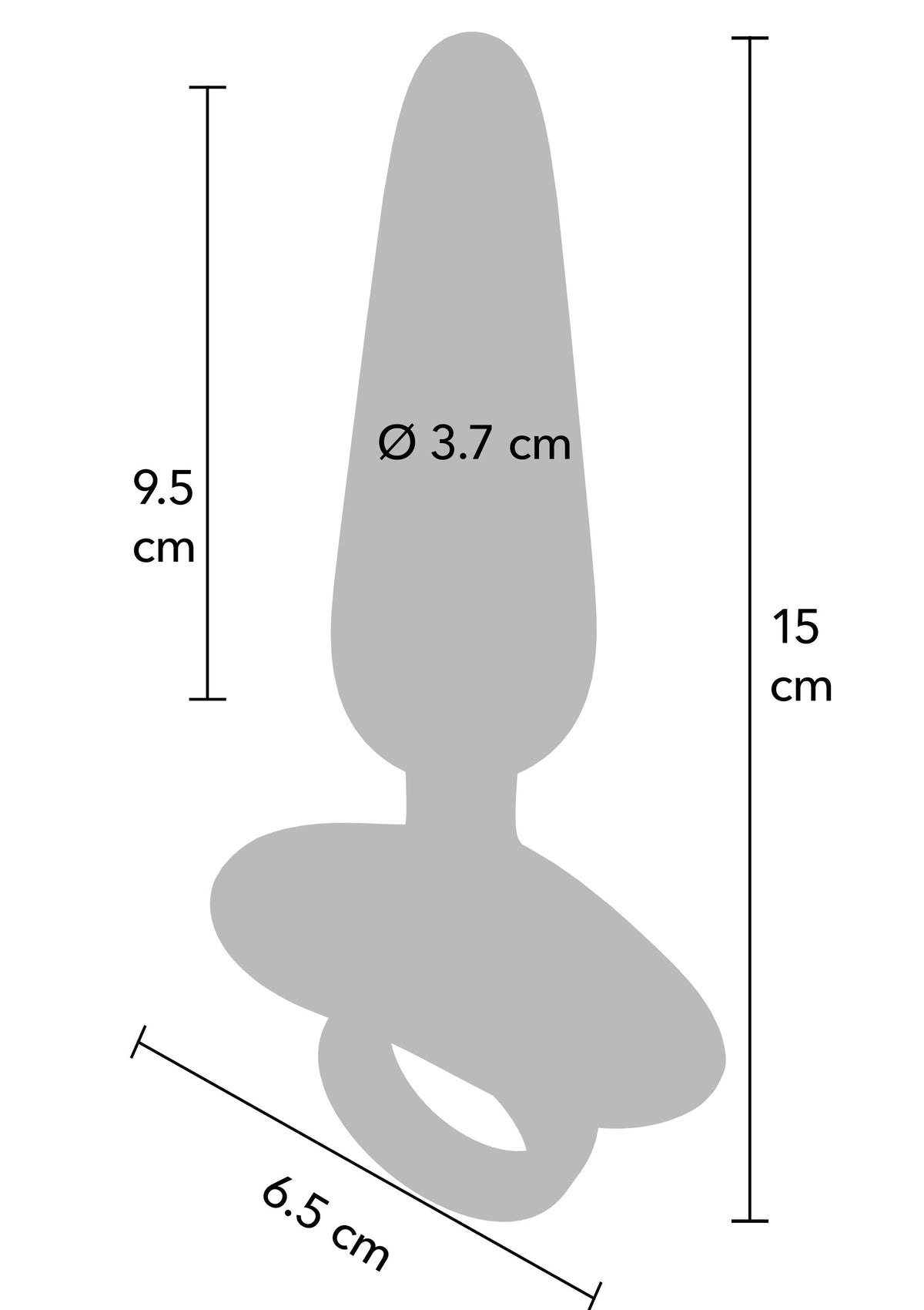 Slim Anal Plug Vibrating + Remote BLUE - 8