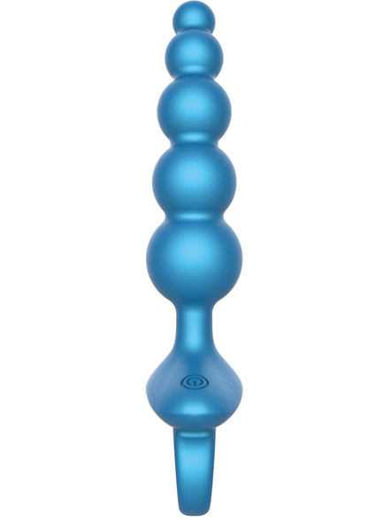 5 Balls Anal Plug Vibrating + Remote BLUE - 3