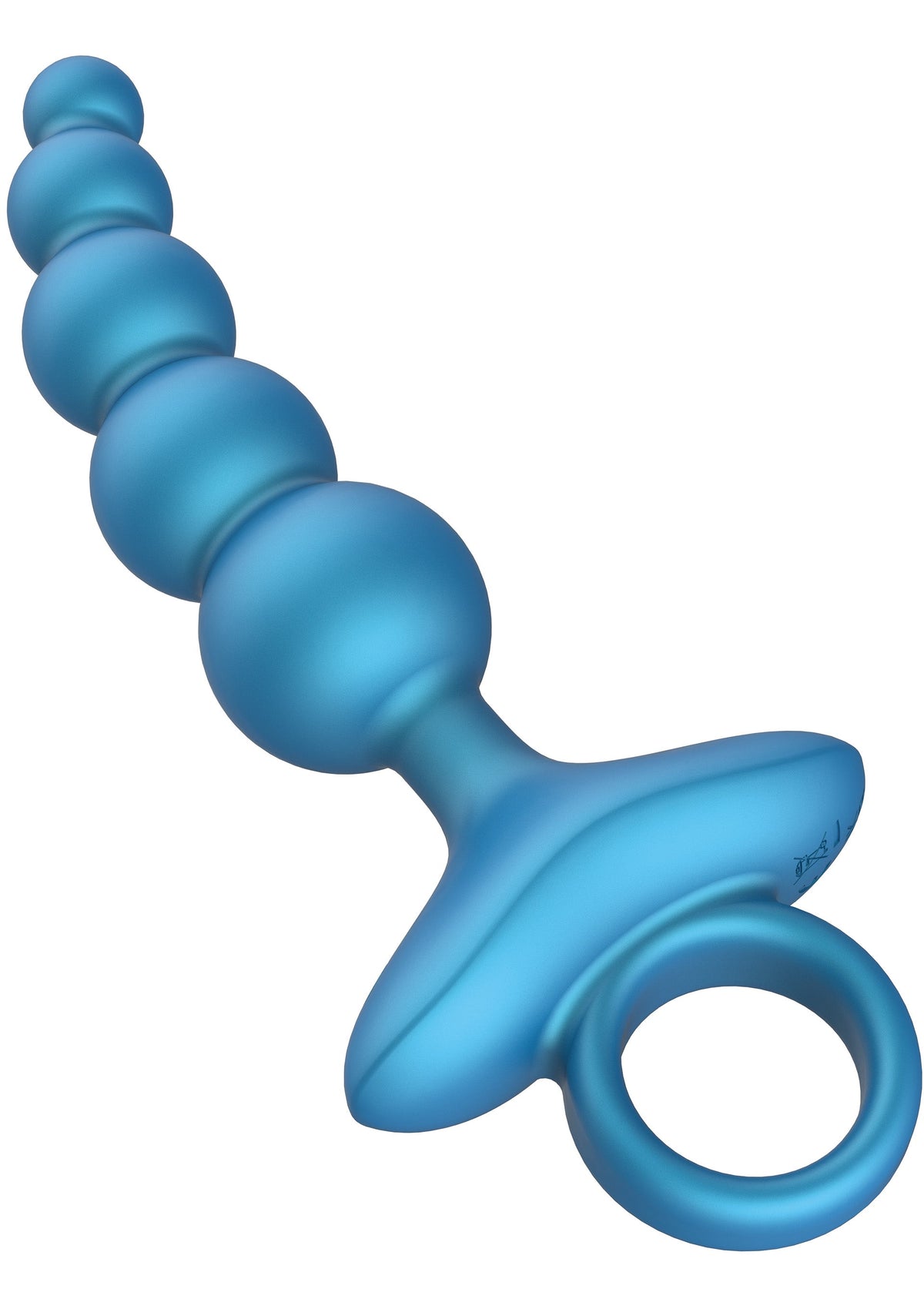 5 Balls Anal Plug Vibrating + Remote BLUE - 4
