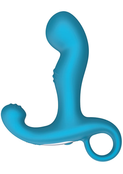 P-spot Tapper Plug Vibrating + Remote BLUE - 1