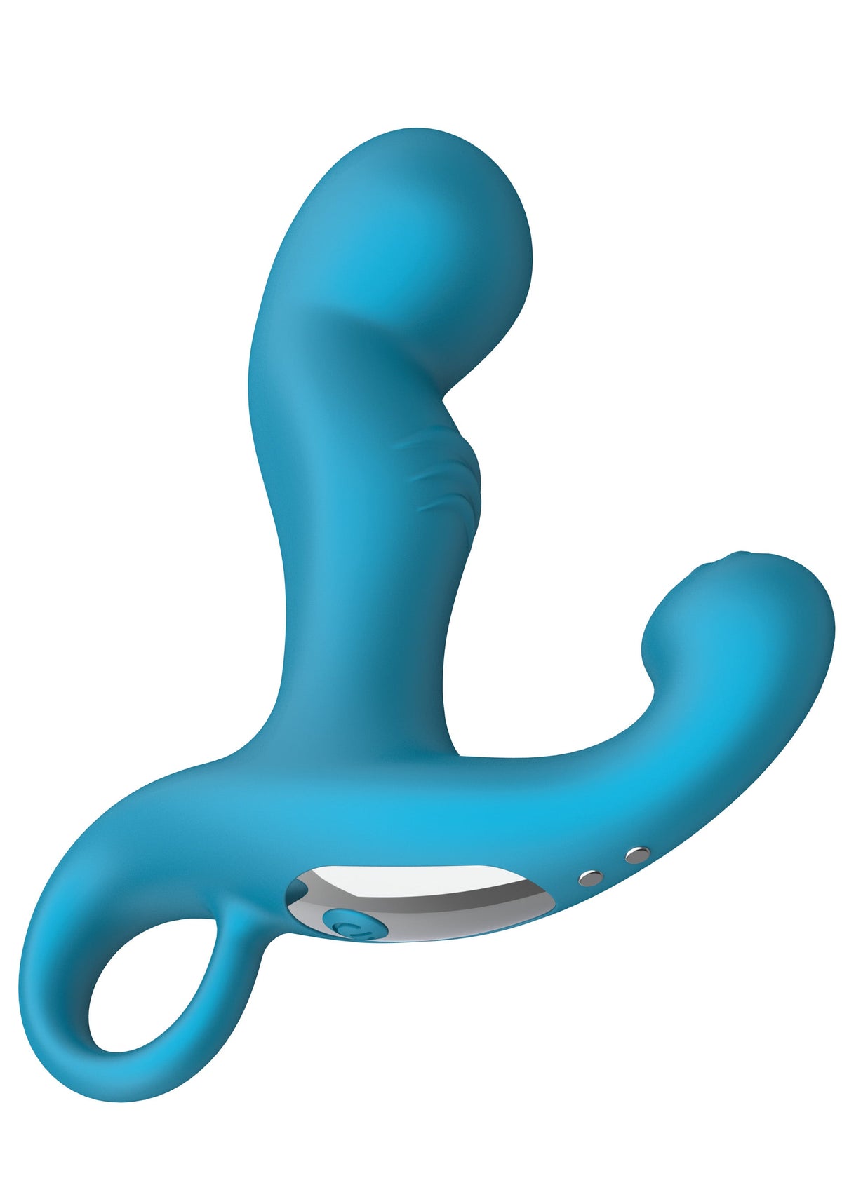 P-spot Tapper Plug Vibrating + Remote BLUE - 3