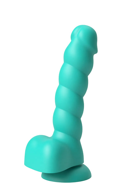 Spiral Tease Dildo Silicone S GREEN - 0